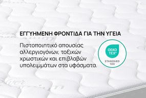 Στρώμα iSleep, Silver Plus, 164x200x24, Μέτριο προς μαλακό
