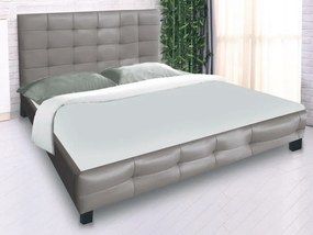 Κρεβάτι Mesa 325, Διπλό, Ανοιχτό καφέ, 160x200, Οικολογικό δέρμα, Τάβλες για Κρεβάτι, 168x215x107cm