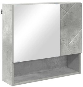 vidaXL Σετ Επίπλων Μπάνιου 4 pcs Γκρι σκυροδέματος 61 x 35 x 64 εκ.
