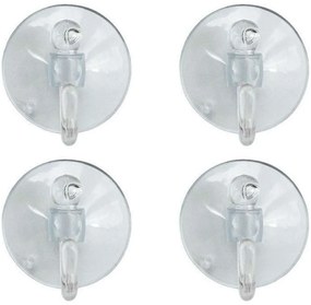 Κρεμαστράκι Βεντουζάκι (Σετ 4Τμχ) 03813.001 Clear Plastic