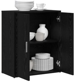 vidaXL Highboard 2 pcs Μαύρη δρυς 60 x 31 x 70 εκ Επεξεργασμένο ξύλο