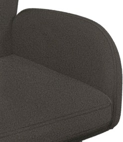 vidaXL Γυριστές καρέκλες φαγητού 4 pcs Μπουκλέ Σκούρο Γκρι
