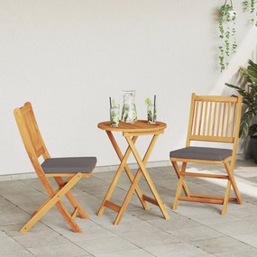 vidaXL Σετ 3 Τεμαχίων Μπιζτρό Κήπου  - Σταθερό Ξύλο Ακακίας