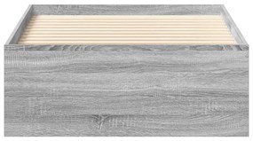 vidaXL Πλαίσιο Κρεβατιού Γκρι Sonoma 100x200 εκ.