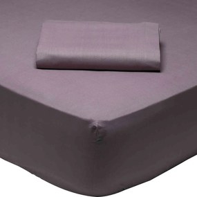 Σεντόνι 1010 Best Colors Purple Das Home Queen Size 230x260cm Χωρίς Λάστιχο 100% Cotton