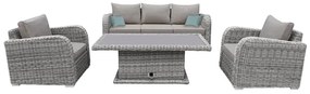 Bluimis ΣΕΤ ΣΑΛΟΝΙ ΚΗΠΟΥ WICKER - RATTAN SARAH BL-200-02-011