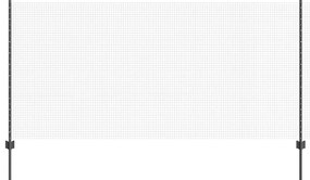 vidaXL Τεντώτο με στήριγμα Γκρι 1,2 x 10 m Χάλυβας και PVC