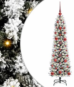 vidaXL Τεχνητό Χριστουγεννιάτικο Δέντρο με 150 LED Λευκό 120 cm