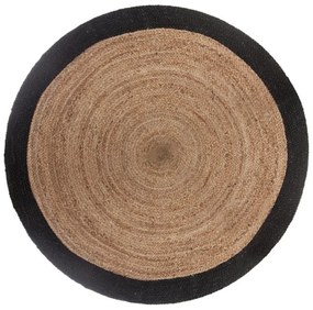Χαλί Γιούτας 07.146295J Natural-Black 120X120cm Round