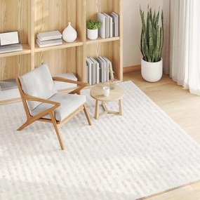 vidaXL Χαλιά χώρου τετράγωνο SIROLO Κρεμ 200 x 200 cm Πολυεστέρας