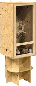 vidaXL Terrarium Καφέ 50 x 50 x 150 εκ OSB