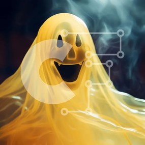 Intra Συλλεκτικό Ξύλινο Παζλ Plywood 4mm - Στολή φάντασμα που επιπλέει στον αέρα με τον καπνό Σε Ξύλινο Κουτί - Διαστάσεις Puzzle: 10x10 cm – 25 κομμάτια