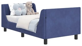 vidaXL Κρεβάτι Παιδικής Κρεβατοκάμαρας με Κεφαλάκι Μπλε Αστυνομίας