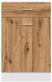 vidaXL Έπιπλο Με Συρτάρι Lyon Αρτισιανή Δρυς 50x46x81,5εκ.