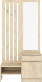 Έπιπλο εισόδου με καθρέπτη Citra pakoworld sonoma 100x34.3x199.5εκ