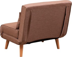 1-Seat Sofa-Bed Folde Single - Brown Brown
