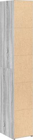 vidaXL Ντουλάπι Γκρι Sonoma 30x41x185 εκ. από Επεξεργασμένο Ξύλο