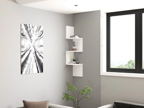 Ράφι Τοίχου Λευκό SIFOBRE 25x25x105.4