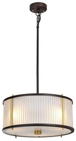 Κρεμαστό/Πλαφονιέρα Φωτιστικό Οροφής  3xE27 Corona Elstead Lighting-DL-CORONA-3P-BAB-Καφέ DL-CORONA-3P-BAB