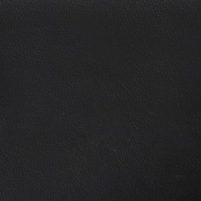 Πλαίσιο Κρεβατιού με Κεφαλάρι Λευκό/Μαύρο 120x200εκ Συνθ. Δέρμα - Μαύρο