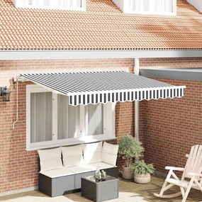 vidaXL Αναδιπλούμενη τέντα Ανθρακί 350 x 200 cm ύφασμα