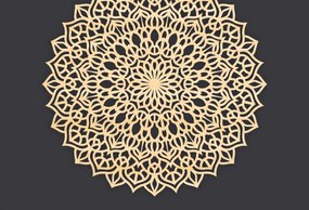 Σετ των 2 Intra απο ξύλο plywood 3mm-4mm πάχος 3D Mandala για Cricut Δίασταση 30x30 cm INTRAFABR-86060220