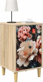 vidaXL Κομοδίνο BORNE 2 τμχ. Sonoma Δρυς 36 x 33 x 60 εκ