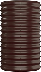 vidaXL Ζαρντινιέρα Καφέ 152x40x68 εκ. Γαλβανισμένος χάλυβας