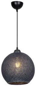 Φωτιστικό οροφής μονόφωτο Leshia pakoworld Ε27 γκρι Φ26x26εκ (1 τεμάχια)