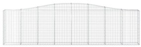 vidaXL Συρματοκιβώτια Τοξωτά 10 τεμ. 400x30x100/120 εκ. Γαλβαν. Ατσάλι