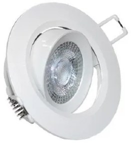 Σποτ Χωνευτό LED Ψευδορoφής Κινητό Στρογγυλό 7W Lumen-21-071000-Λευκό 21-071000