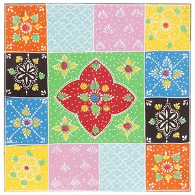 vidaXL End Table 2 pcs Πολύχρωμο Στερεό Ξύλο Μάνγκο και Μηχανικά Ξύλα