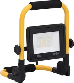vidaXL Προβολέας LED με Λαβή Ψυχρό Λευκό 30 W