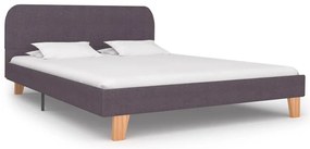 vidaXL Σκελετός Κρεβατιού Χωρίς Στρώμα Taupe Υφασμάτινο 135x190 εκ.