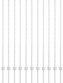 vidaXL Στύλοι Περίφραξης 22 pcs Ασημί 140 cm Γαλβανισμένος χάλυβας