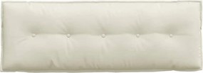 vidaXL Μαξιλάρι Πλάτης Κρεμ 140 x 50 cm Υφασμάτινο Κορντουρά