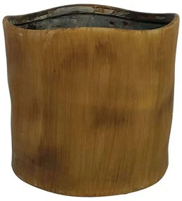 Κασπώ Χειροποίητο 06-20034 Φ14,5x13,5cm Brown Marhome Κεραμικό