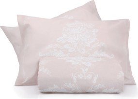 Double Bedspread Set Kraliçe - Mink Mink
White