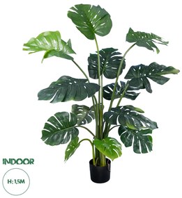 20003 GloboStar® Artificial Garden MONSTERA PLANT 20003 - Τεχνητό Διακοσμητικό Φυτό Μονστέρα Υ150cm