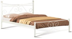 Μεταλλικό Κρεβάτι Erato Fylliana Μπέζ 150x200 εκ. 158x208x105 εκ.