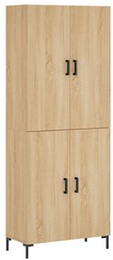 vidaXL Ντουλάπι Sonoma δρυς 69,5 x 34 x 180 εκ. από Επεξεργασμένο Ξύλο