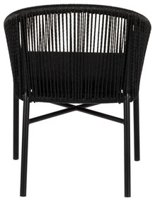 Πολυθρόνα Κήπου KAGERA Μαύρο Αλουμίνιο/Rattan 57x58x77cm - 14840003 - 14840003