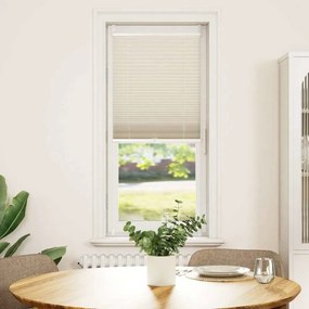 vidaXL Πλισέ ρόλερ σκίασης 40x125cm Κρεμ