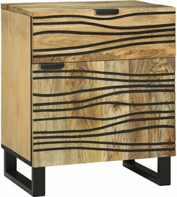 vidaXL Κομοδίνο Φυσικό 50 x 33 x 60 εκ Επεξεργασμένο Ξύλο