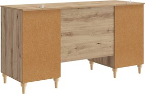 vidaXL Γραφείο Artisan Δρυς 142,5 x 50 x 75 εκ. Επεξεργασμένο Ξύλο