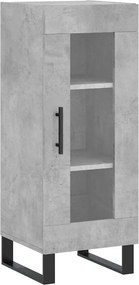 vidaXL Ντουλάπι Γκρι Σκυροδέματος 34,5x34x180 εκ. Επεξεργασμένο Ξύλο