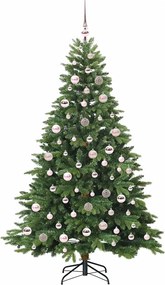 vidaXL Τεχνητό Χριστουγεννιάτικο Δέντρο Πράσινο 180 cm ΠΕ και PVC