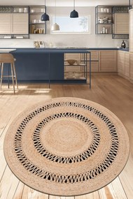 Χαλί Jute Çap 287CHL2418 Natural Conceptum Hypnose 140X140cm Round