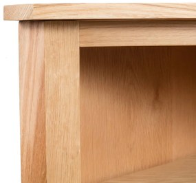 vidaXL Ραφιέρα Γωνιακή 59 x 36 x 100 εκ. από Μασίφ Ξύλο Δρυός