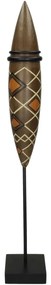 Διακοσμητικό ArteLibre Tribal Καφέ Polyresin 10X10X65cm-05152994